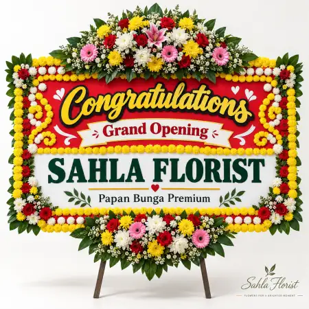 Papan Bunga Ucapan Selamat Siak